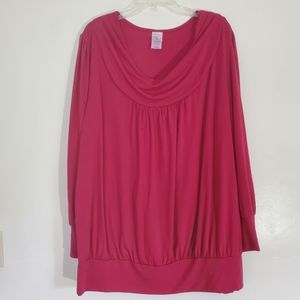 J.M.S Magenta Cinched Top